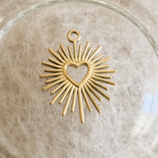 Charms - serce słońce